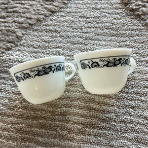Vintage PYREX Old Town Blue Coffee Cups